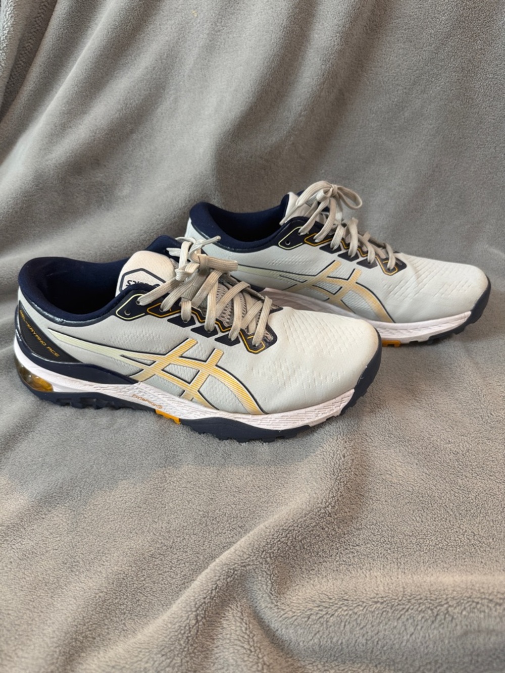 ASICS Gel-Kayano Ace Men's White Navy & Gold Running Sneakers